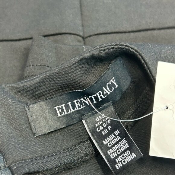 Ellen Tracy Black Belted Short Sleeve Fit & Flare Dress Sz S NWOT - Picture 13 of 15